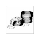 Koekjes en sauskorrelig Zuidelijke Ontbijtvoedsel Rubberstempel (Afrduk)