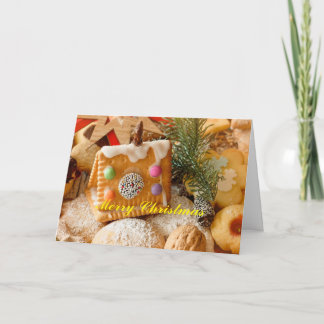 Koekjes en snoep Kerstkaart Kaart