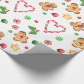 Koekjes en Snoep, zoete ontbijtkoeken Cadeaupapier (Hoek)