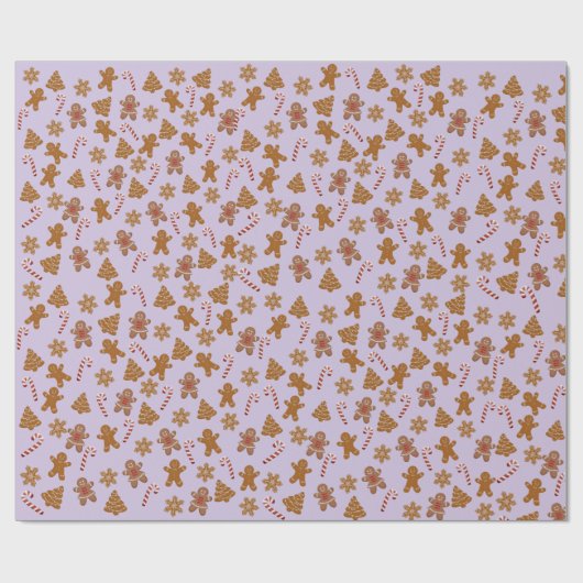 Koekjes en snoepjes cadeaupapier (Vlak)