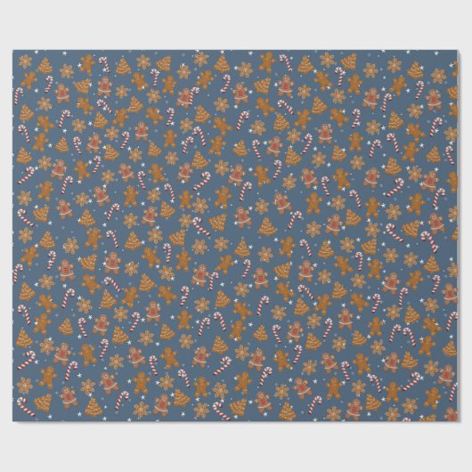 Koekjes en snoepjes cadeaupapier (Vlak)