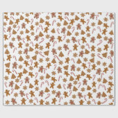 Koekjes en snoepjes cadeaupapier (Vlak)