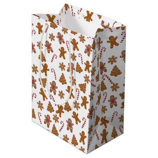 Koekjes en snoepjes medium cadeauzakje (Achterkant Gekanteld)