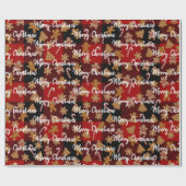 Koekjes en snoepjes op pset cadeaupapier (Vlak)