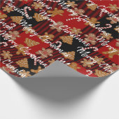 Koekjes en snoepjes op pset cadeaupapier (Hoek)