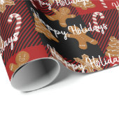 Koekjes en snoepjes op pset cadeaupapier (Rol Hoek)