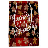 Koekjes en snoepjes op pset medium cadeauzakje (Voorkant)