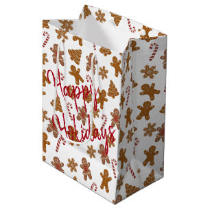 Koekjes en snoepjes op witbrood medium cadeauzakje