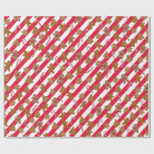 Koekjes en snoepjes voor ontbijtkoeken cadeaupapier (Vlak)