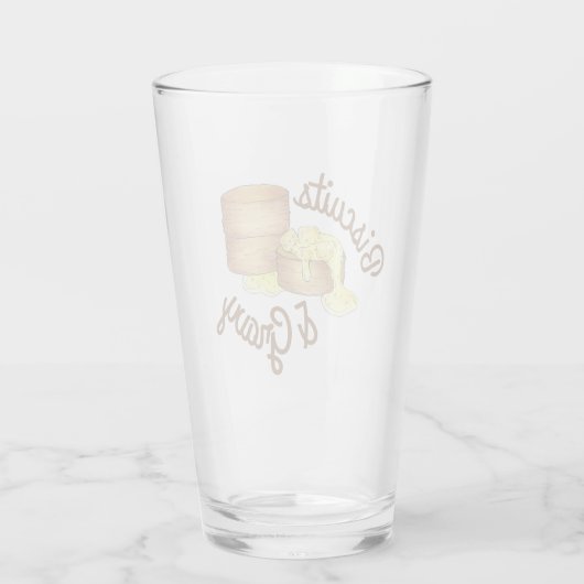 Koekjes en soep-soep-soep glas (Achterkant)