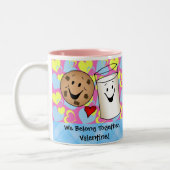 Koekjes en Valentijn Tweekleurige Koffiemok (Links)