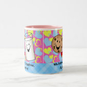 Koekjes en Valentijn Tweekleurige Koffiemok (Center)