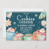 Koekjes en warme cacaofeestdagen kaart (Voorkant)