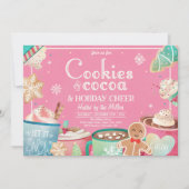 Koekjes en warme cacaofeestdagen kaart (Voorkant)