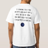 Koekjes en zeep zijn een meel t-shirt (Achterkant)