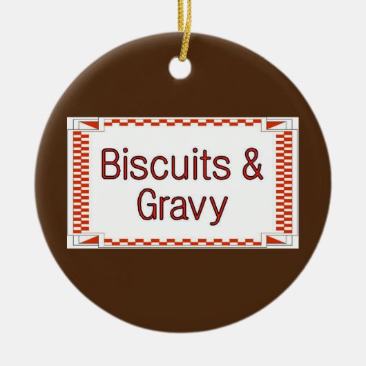 Koekjes en zwaardvis keramisch ornament (Voorkant)