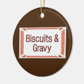 Koekjes en zwaardvis keramisch ornament (Links)