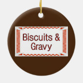 Koekjes en zwaardvis keramisch ornament (Achterkant)