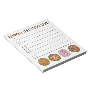 Koekjes Foodie Specialized Baking Grocery List Notitieblok