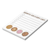 Koekjes Foodie Specialized Baking Grocery List Notitieblok (Linkerzijde)