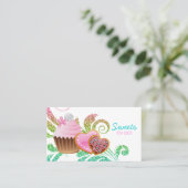 Koekjes gebakken koekjes en gebakjes scheermes visitekaartje (Staand voorkant)