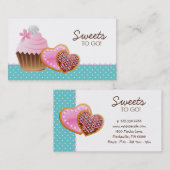 Koekjes gebakken koekjes en gebakken brood visitekaartje (Voorkant / Achterkant)