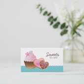 Koekjes gebakken koekjes en gebakken brood visitekaartje (Staand voorkant)