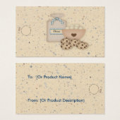 Koekjes hangen Label Visitekaartje (Voorkant /achterkant)