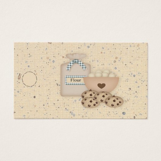 Koekjes hangen Label Visitekaartje (Voorkant)