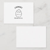 Koekjes het beste van allen visitekaartje (Voorkant / Achterkant)