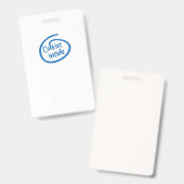 Koekjes in badge (Voor- en achterkant)