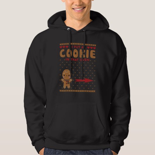 Koekjes in de Oven, lomp met kerst Hoodie (Voorkant)