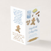 Koekjes in een kruidenmix gevouwen op label visitekaartje (Buitenkant)