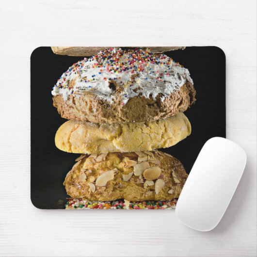 Koekjes in een stapel muismat (Met muis)