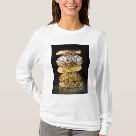 Koekjes in een stapel t-shirt (Voorkant)