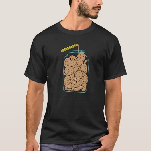 Koekjes in glas Premium T-shirt (Voorkant)