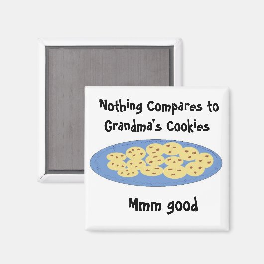 Koekjes in het Grandmas House Magneet (Voorkant / Achterkant)