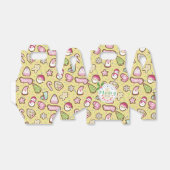 Koekjes Kerst Geel Bedankdoosjes (Uitgevouwen)