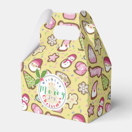 Koekjes Kerst Geel Bedankdoosjes