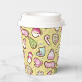 Koekjes Kerst Geel Papieren Bekers (Rechts)