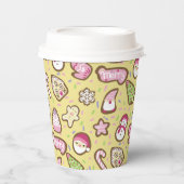 Koekjes Kerst Geel Papieren Bekers (Voorkant)