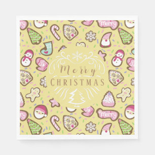 Koekjes Kerst Geel Servet