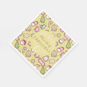 Koekjes Kerst Geel Servet (Hoek)