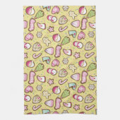 Koekjes Kerst Geel Theedoek (Verticaal)