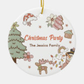 Koekjes Kerstfeest Keramisch Ornament (Voorkant)