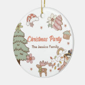 Koekjes Kerstfeest Keramisch Ornament (Links)