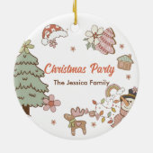 Koekjes Kerstfeest Keramisch Ornament (Achterkant)