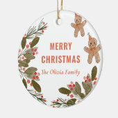 Koekjes Kerstfeest Keramisch Ornament (Links)