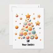 koekjes Kerstmis Feestdagenkaart (Voorkant / Achterkant)