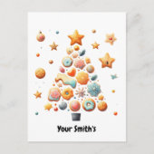 koekjes Kerstmis Feestdagenkaart (Voorkant)